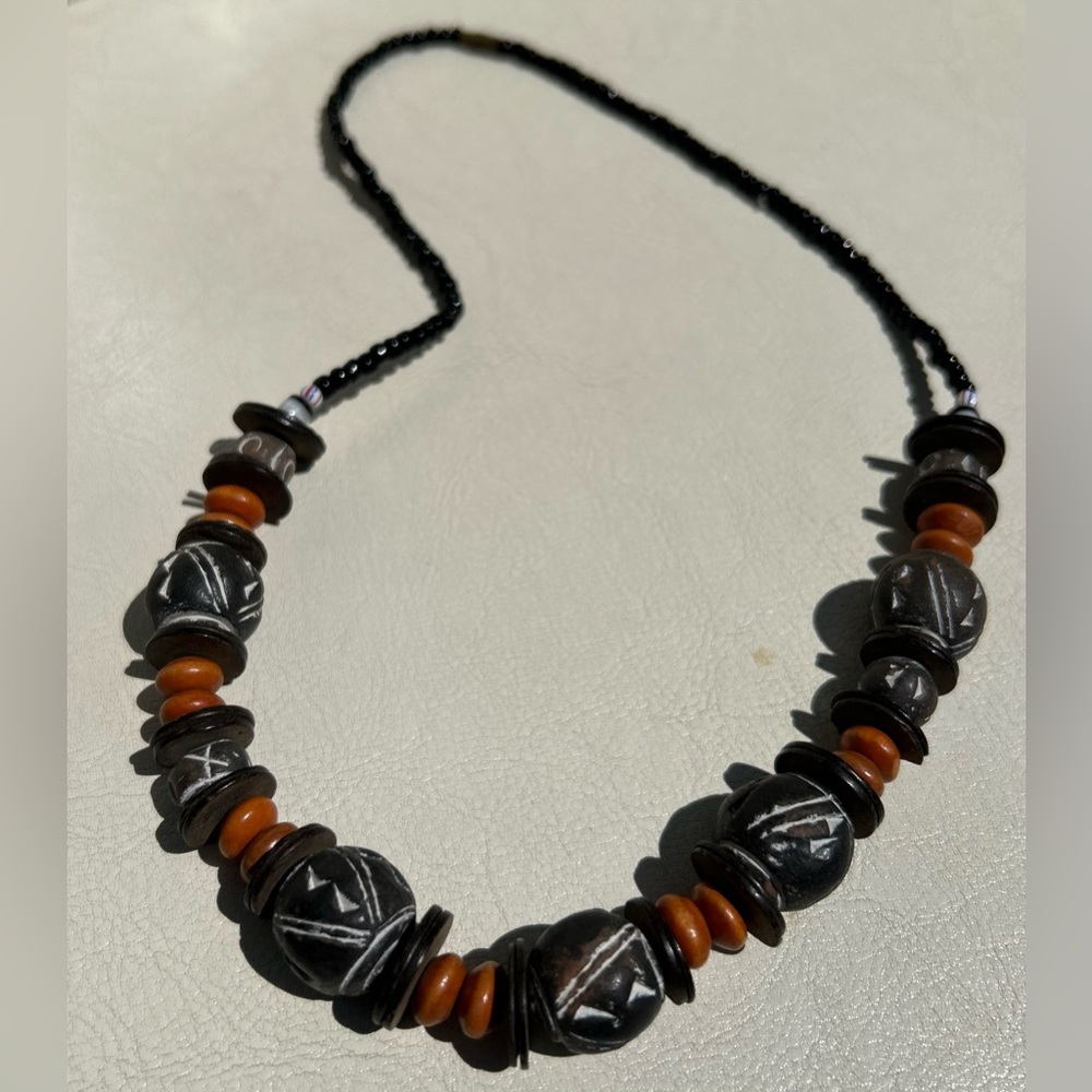 VTG 💯 Authentic Beaded West African Necklace, Benin 🇧🇯
